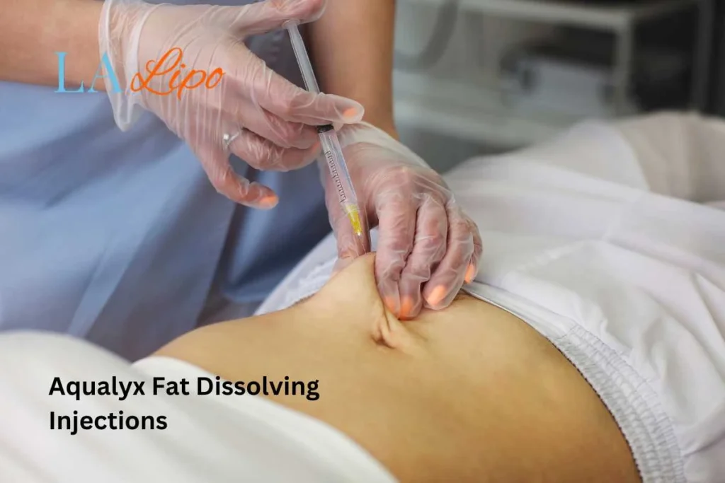 woman having fat dissolving injections Sunderland in the stomach