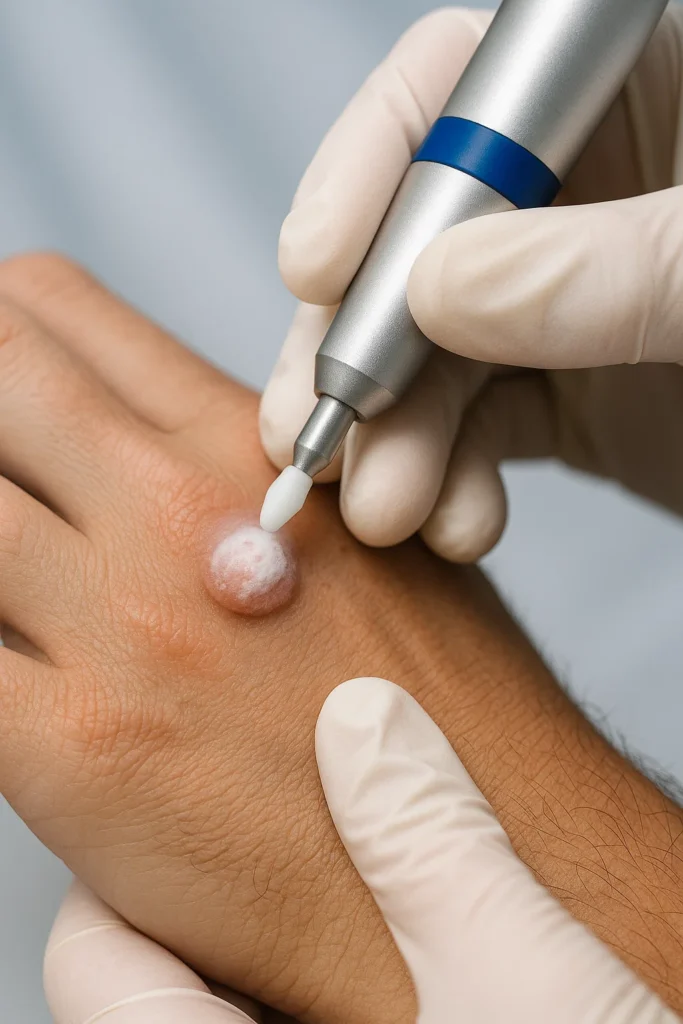 example of wart removal Sunderland using cryopen