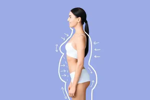image of woman experiencing fat reduction treatment Sunderland