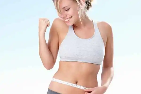 woman happy after fat reduction treatment Sunderland