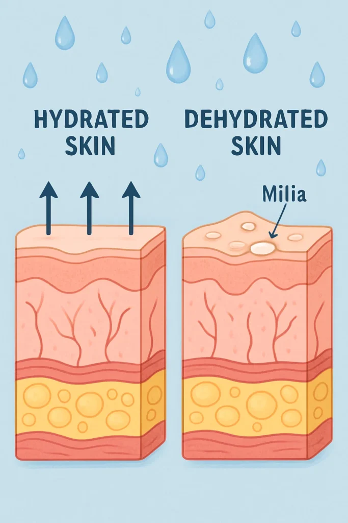 The importance of hydration and milia production Sunderland
